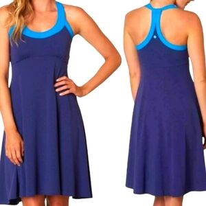 NWT Prana Indigo Sleeveless Women's Athletic Call Dress Sz S